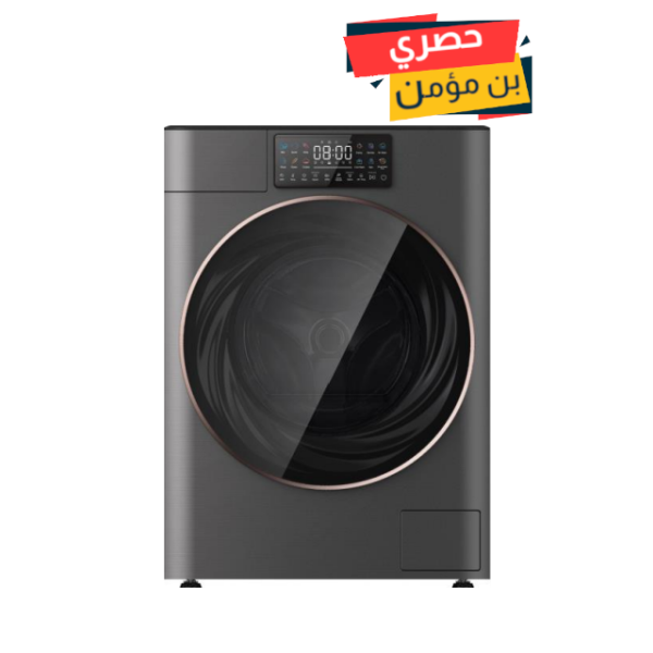 غسالة وايت وستنج هاوس تعبئة امامية كومبو 12 كجم / 8 كجم - ستيل