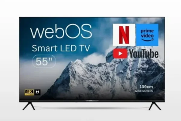 شاشة الكترو جنرال 55 بوصة ( Web-OS ) ـ LED 4K
